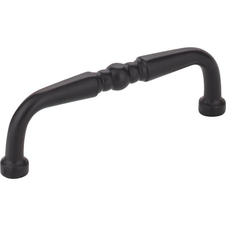 Elements 3" Center-to-Center Matte Black Madison Cabinet Pull Z259-3MB
